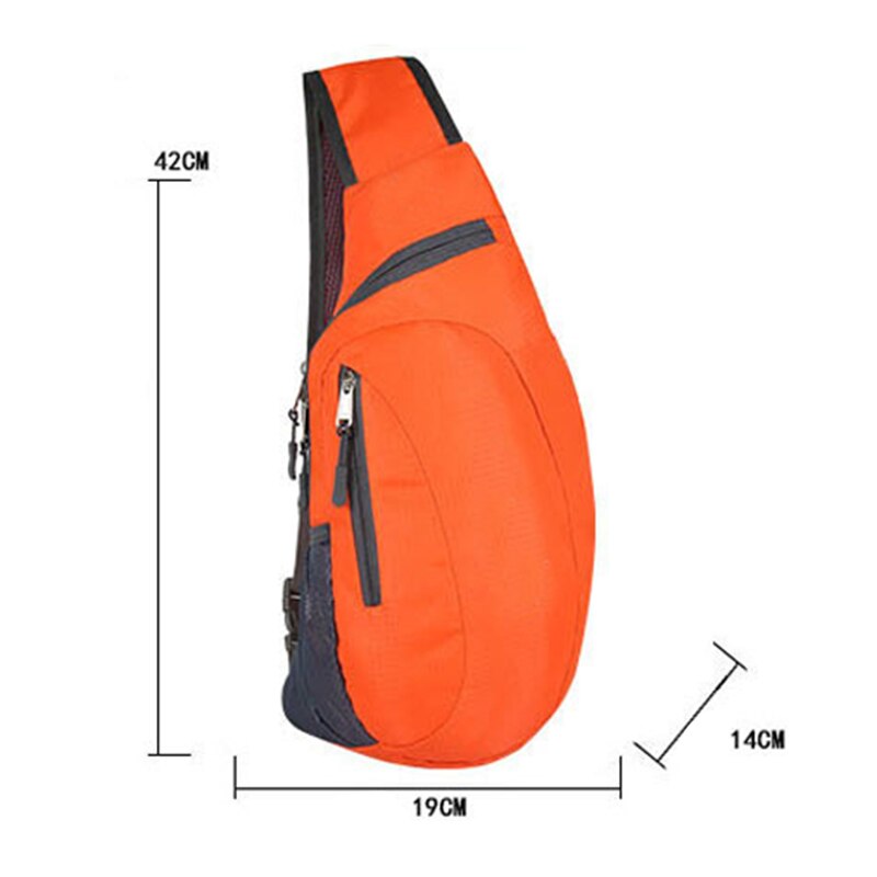 Unisex Chest Bag Pack Waterproof Travel Sport Nylon Crossbody Shoulder Sling Bags Men Women BHD2