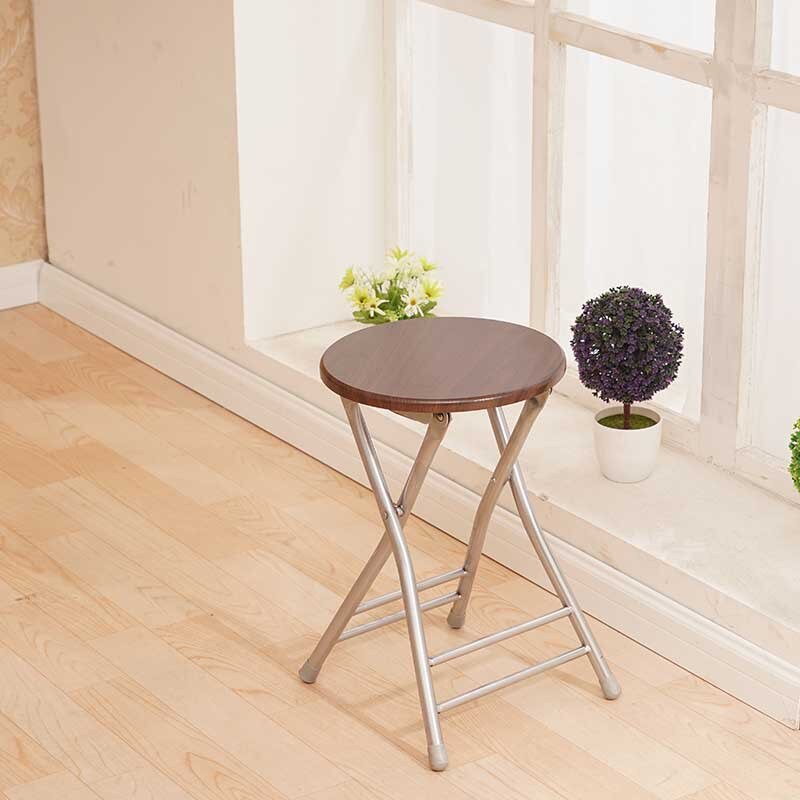 Taburete plegable de Taburete pequeño portátil puede deng Silla de silla taburete de plástico reforzado hogar taburete diao deng: Black Walnut Sun Stool
