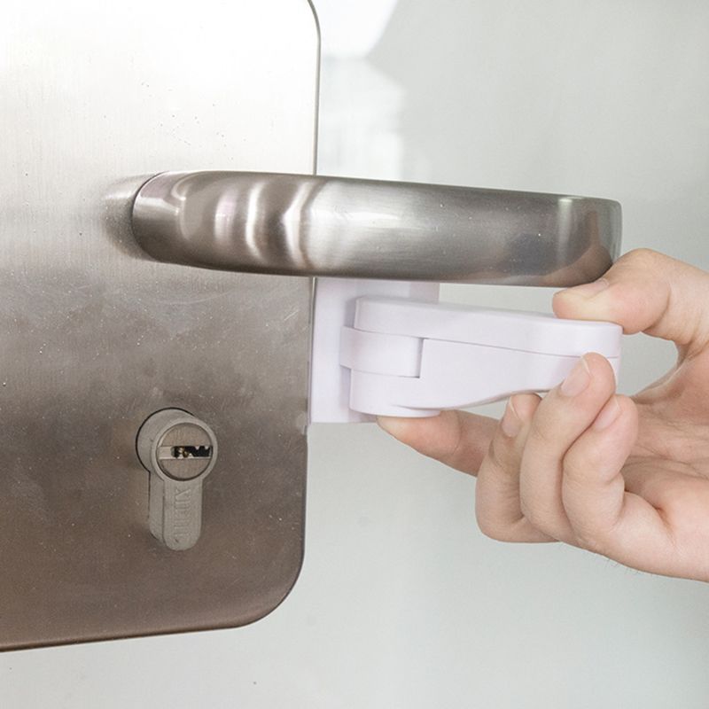 Dispositif de protection anti ouverture des portes autour de bébé,serrure à levier pour poignée de porte de la maison, accessoire universel de sécurité et matériel de professionnels,