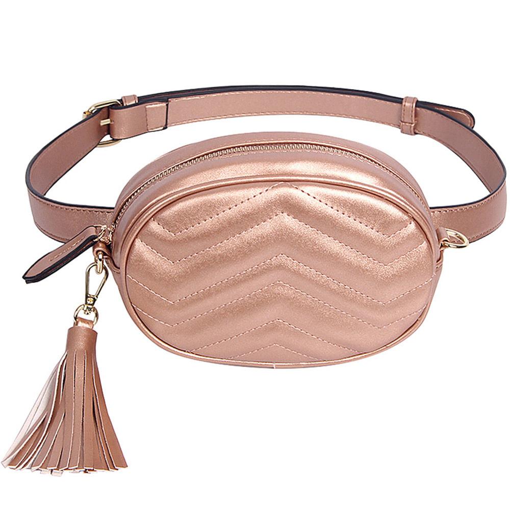 Snake Huid Taille Tas Vrouwen Mode Ronde Fanny Pack Dames Pu Lederen Reizen Heuptas Crossbody Hip Hop Borst Packs