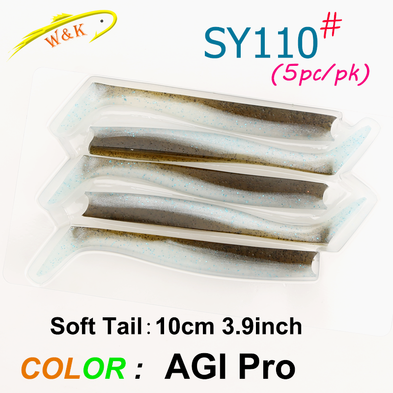 Cebo blando de 5 piezas y 10cm para pesca de agua dulce, señuelo de cola de paleta grande para Lucio, Zander, Anguila, Swimbait, señuelo suave colorido: Negro Azul