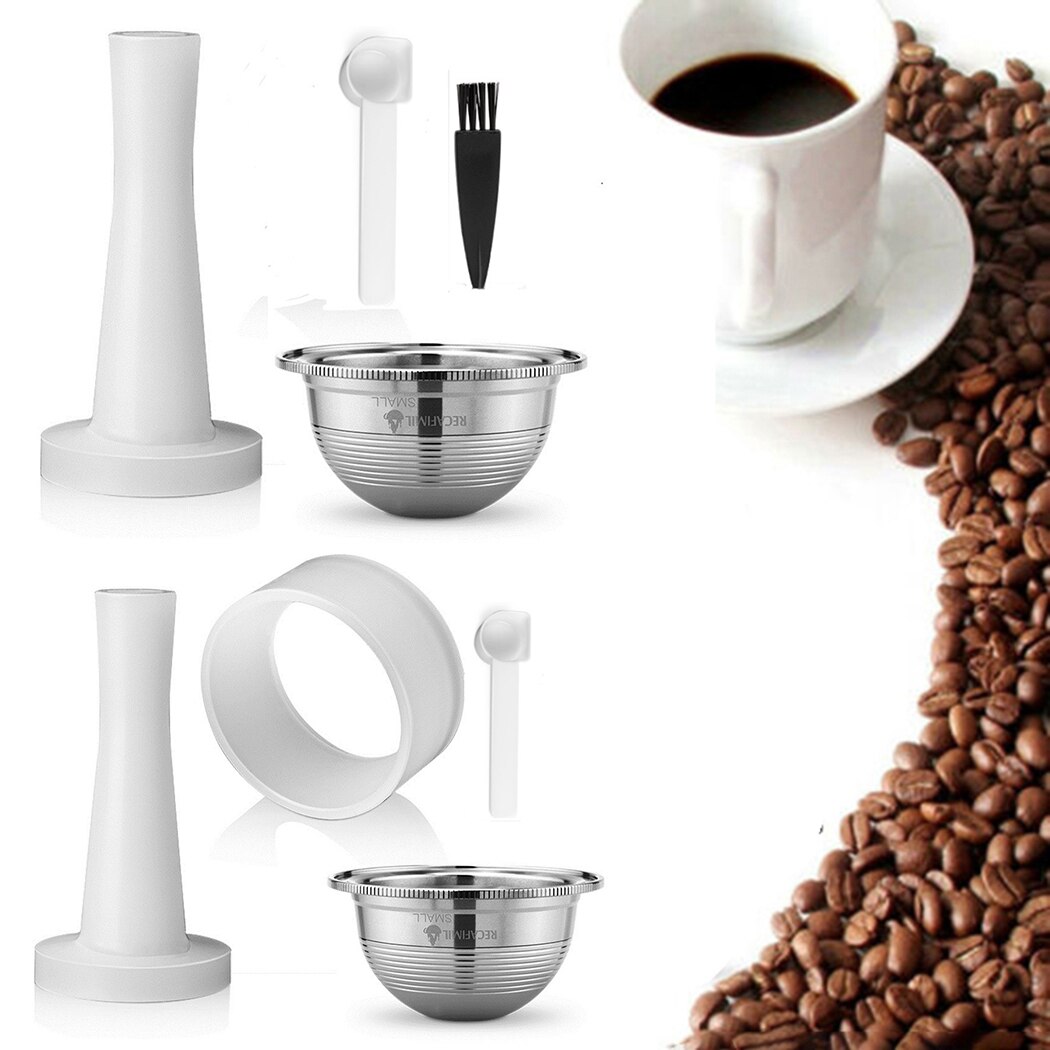 Refillable Coffee Pods Capsules For Nespresso Vertuo Dosing Ring Stainless steel