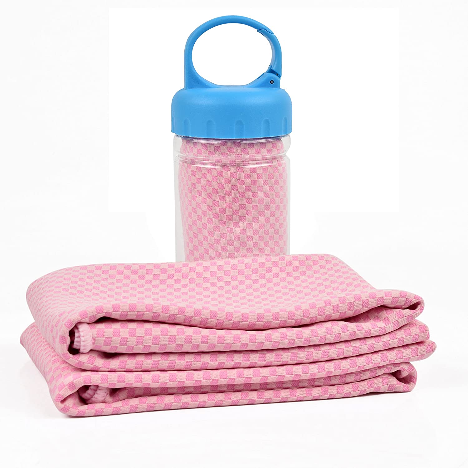 Cold Feeling Towel Anti Ultraviolet, Anti Heatstroke, Super Absorption, Mountaineering, Swimming And Traveling, Multi-purpose: Pink