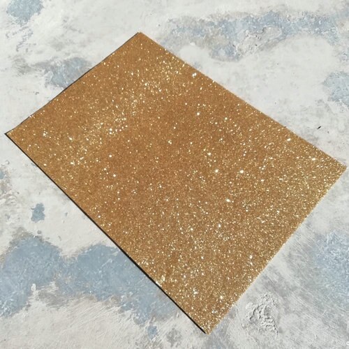 Glitterfilt ikke-vævet 1 stykke superblødt stof 1.2mm tykkelse kludfilt diy bundt til syning af dukker håndværk gratis skib: Guld