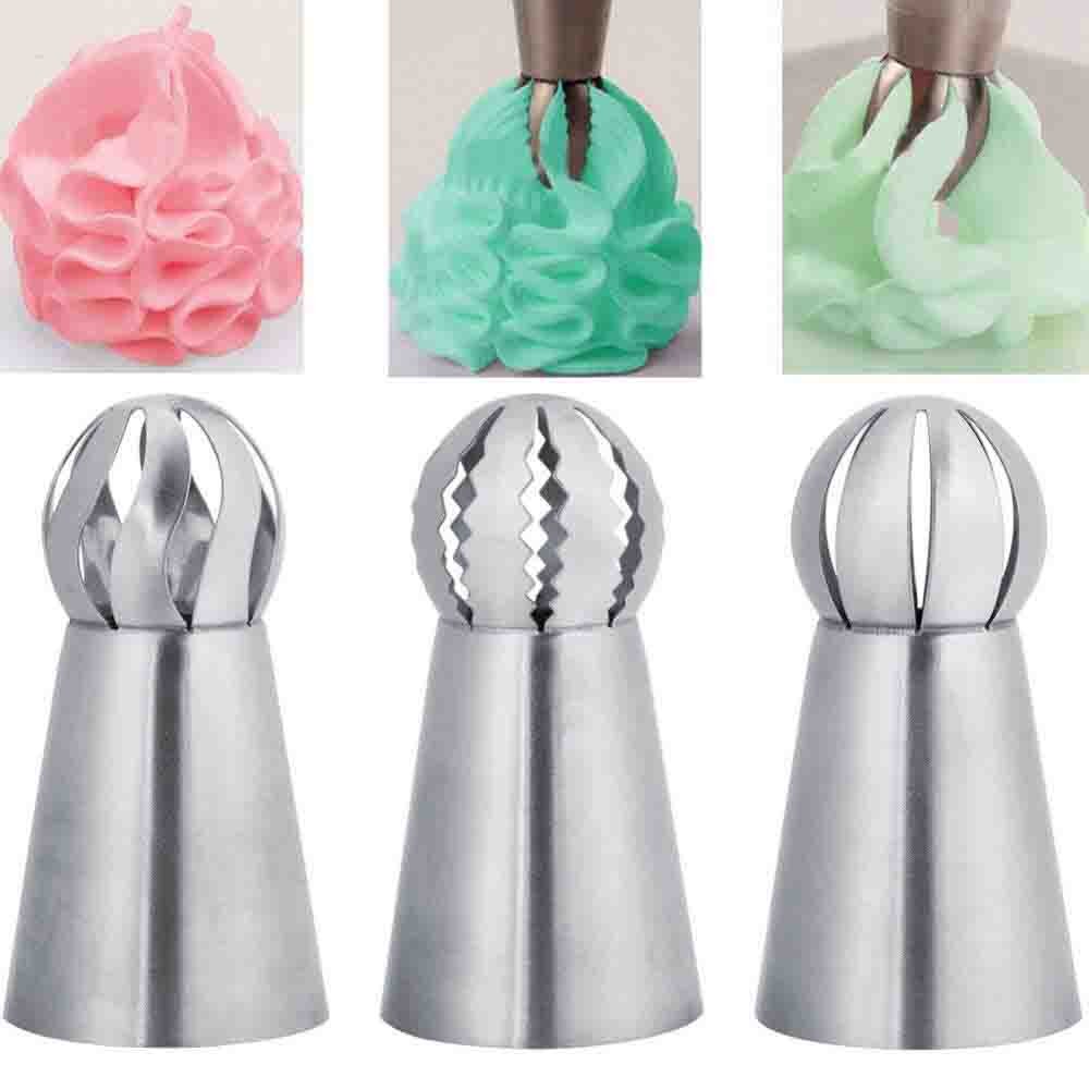 Stainless steel cake decorating tool pipe pastry nozzle kitchen gadgets baking accessories