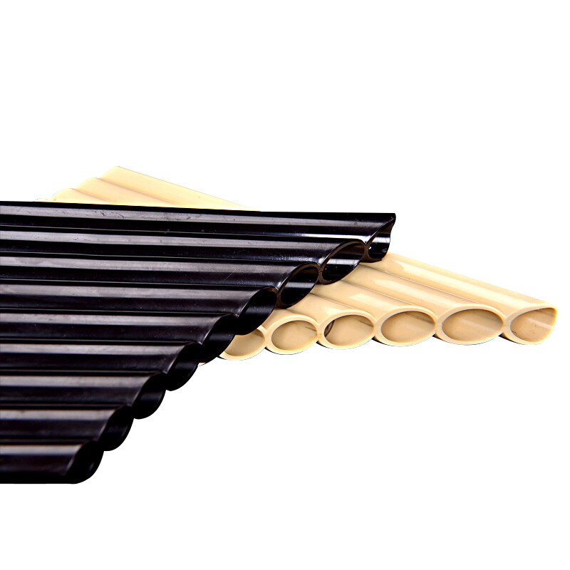 Panfløjte 18 rør panrør g nøgleharpiks multifunktion plast håndlavet traditionelt instrument træblæsere bambus panpipes flauta
