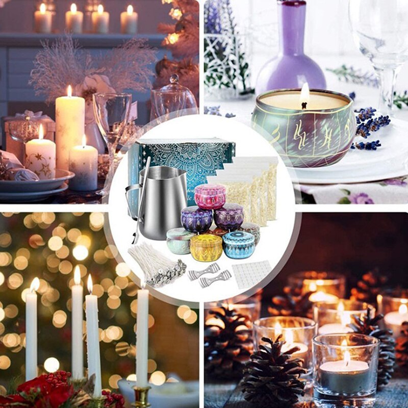DIY Candle Making Kit Candle Making Wicks Cotton Core Melting Pots Candle Making