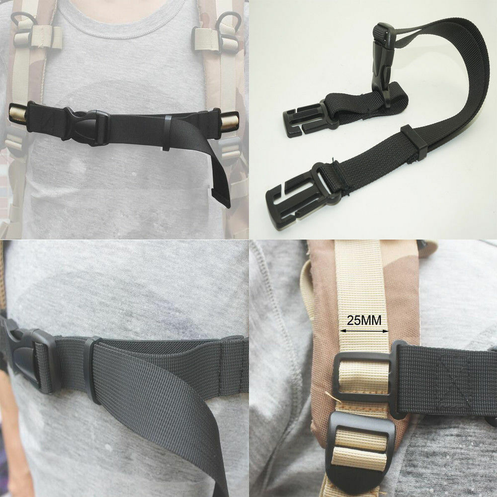 Backpack Chest Strap,3/4" Webbing Sternum Strap Chest Belt Quick Release Buckle