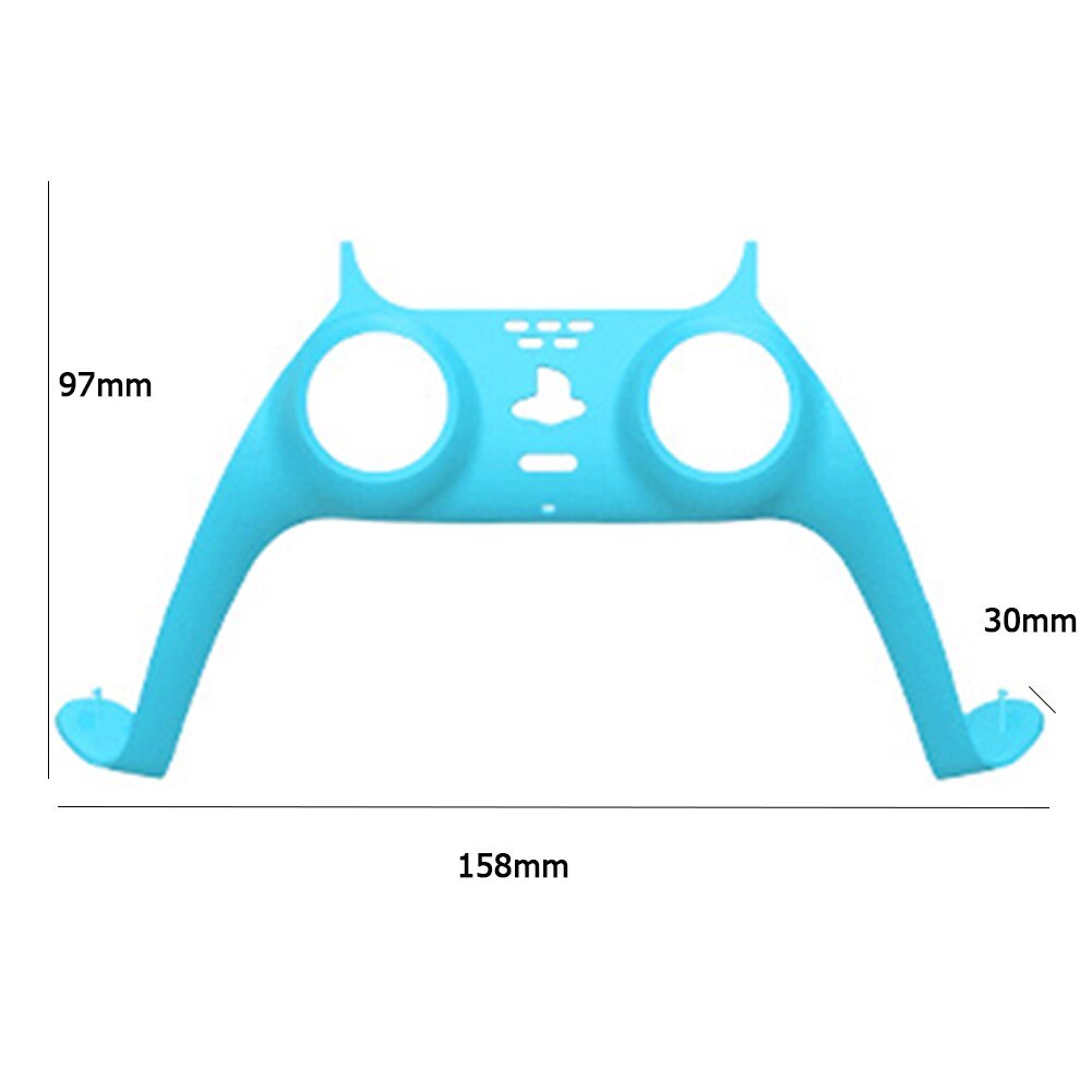 Cubierta de Clip decorativa para MANGO, controlador de abrazadera, media cubierta decorativa, tira de carcasa de piel para PS5, reemplazo del control de mando a distancia, juegos: Light Blue