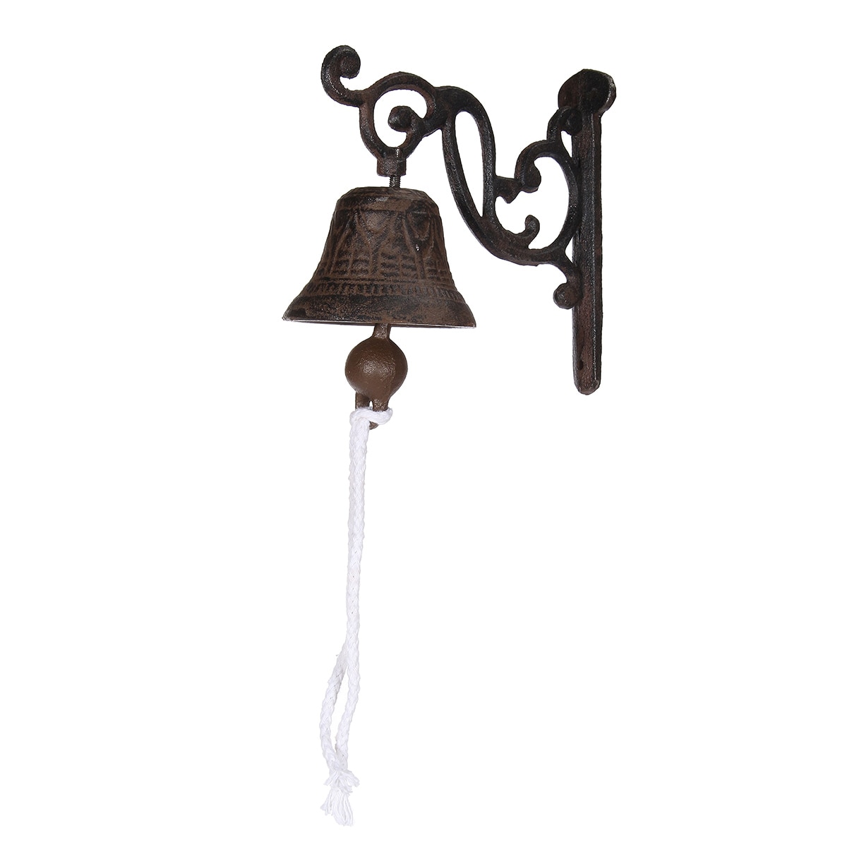 Timbre de hierro fundido del jardín puerta de entrada campana rústica Puerta de bienvenida pared decorativa Vintage entrada porche señal al aire libre