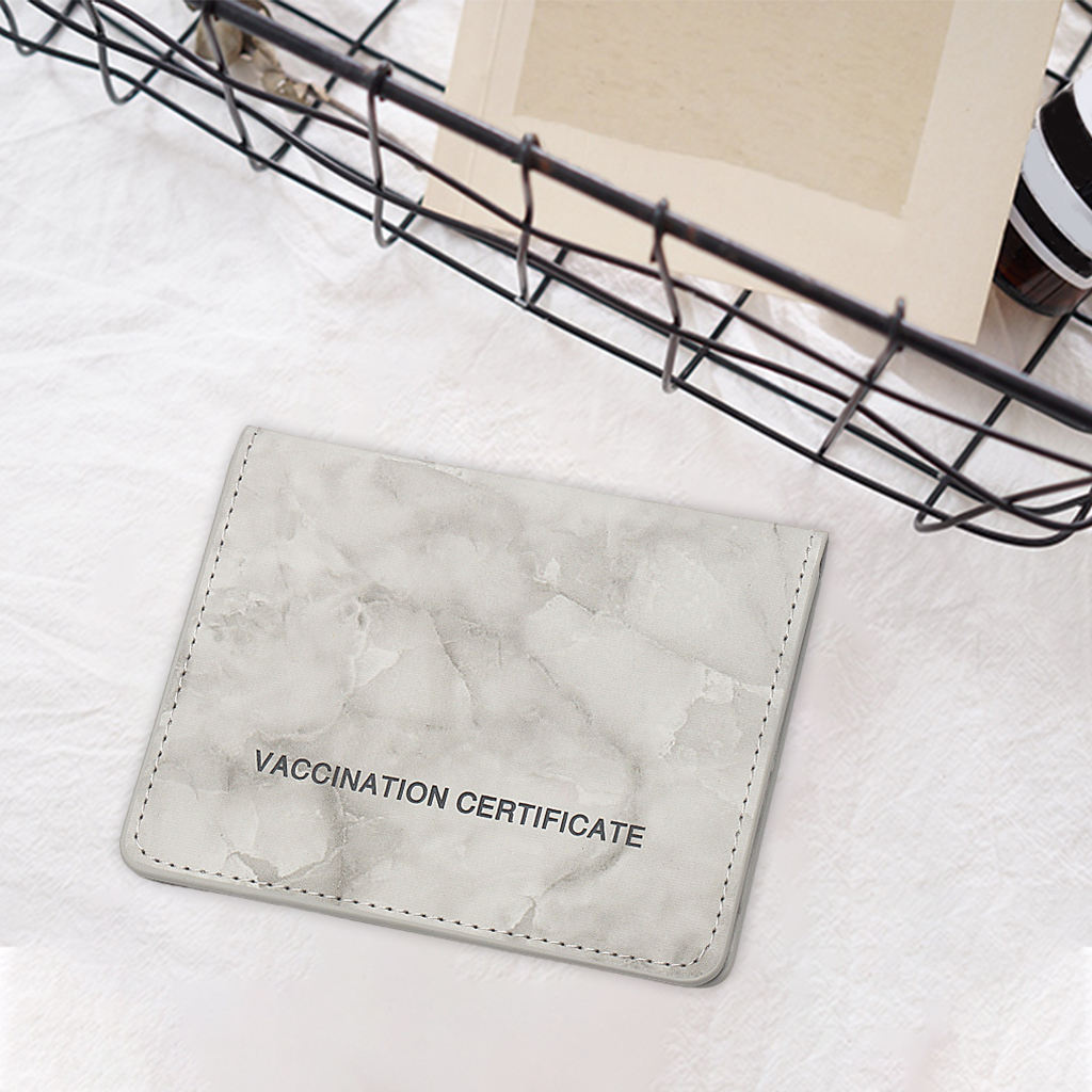 Vaccinatie Kaart Beschermhoes Slim Credit Kaarthouder Cdc Vaccinatie Kaarthouder Voor Beschermen Vaccin Certificaten: Grey