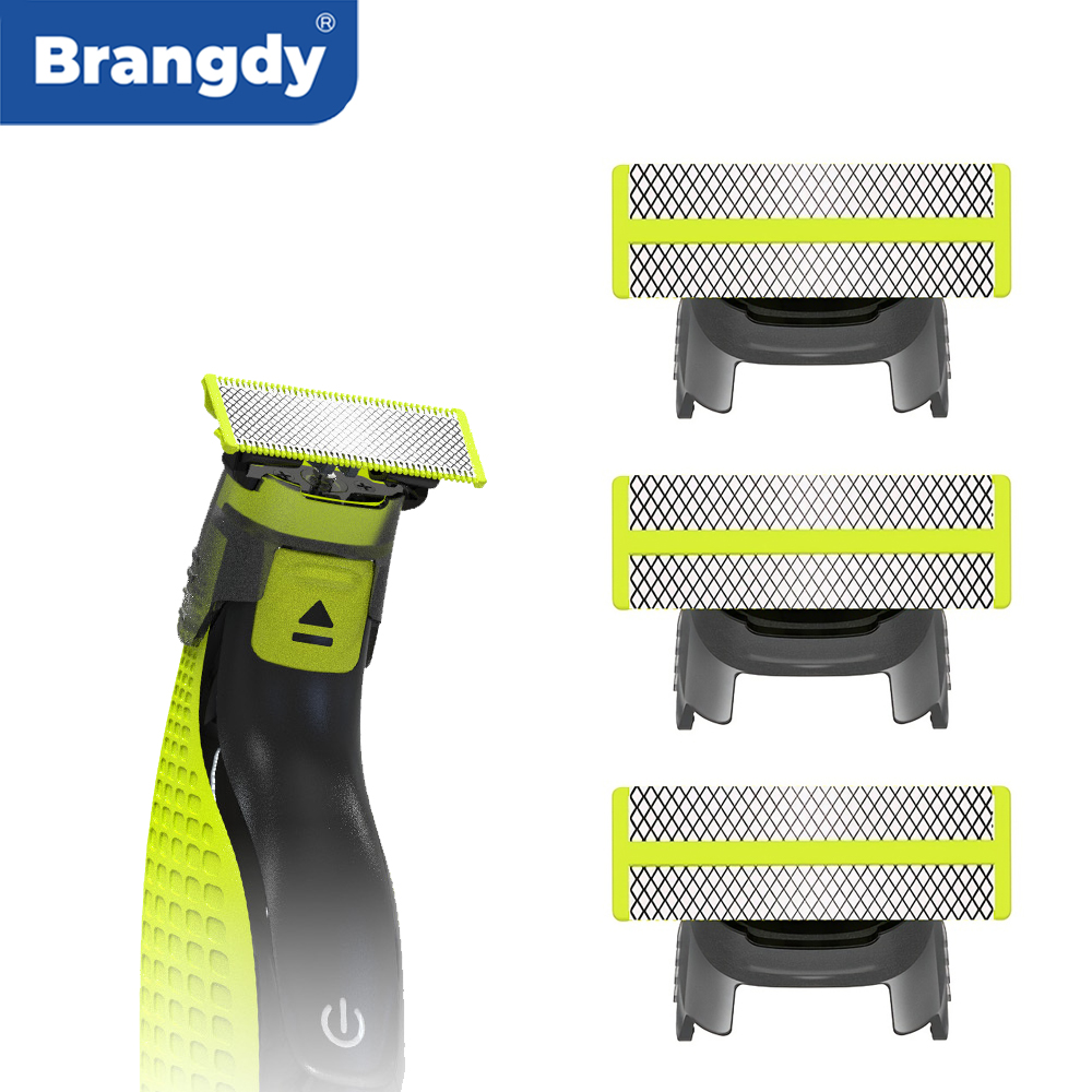 Brangdy scheerapparaat vervangende mesjes compatibel met één mes QP2520 QP2530 QP2620 QP2630 QP2724 QP2834 elektrische baardtrimmer