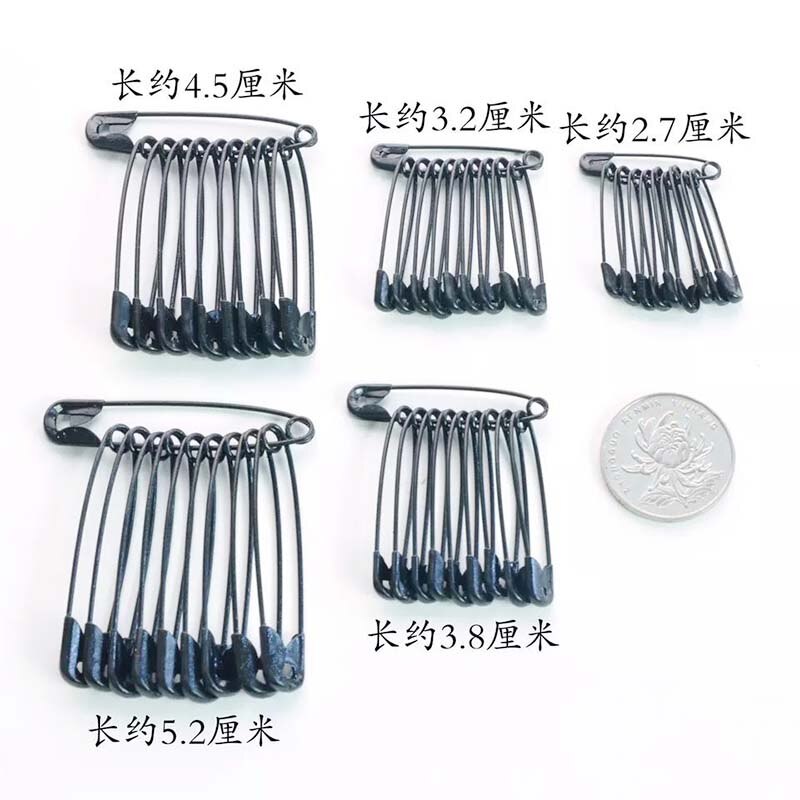 1000 Uds. B alfileres de seguridad para etiquetas de ropa Cuerdas/cordones uso DIY accesorios de ropa alfileres longitud 18mm-55mm: length 18mm