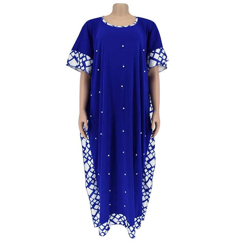 bangladesh long hijab evening dress for women chiffon kaftan black abaya islamic clothing djellaba caftan marocain: Blue Short Sleeve