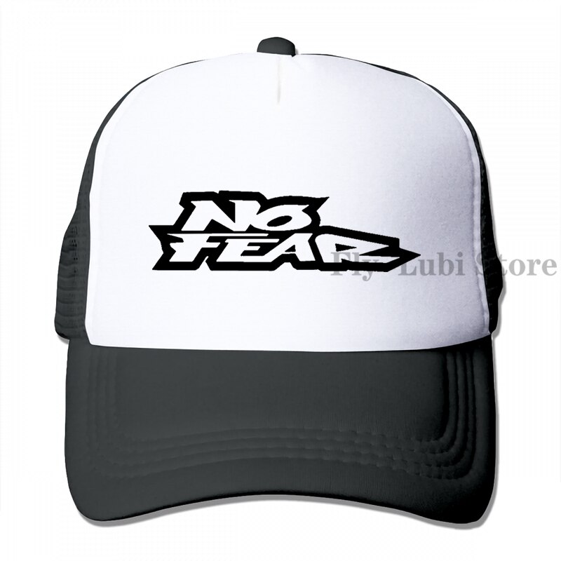 No Fear Inc Logo Baseball cap men women Trucker Hats adjustable cap: 3-Black