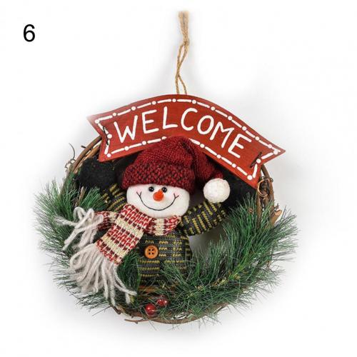 Lichtgewicht Hout Lichtgewicht Prachtige Deur Krans Ronde Deur Krans Slijtvast Voor Patio: 4