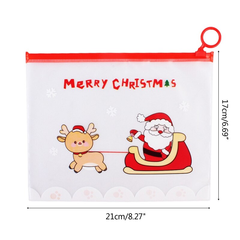 Draagbare Waterdichte Xmas Etui Multifunctionele Make Pouch Pvc Tas Voor Reizen Cosmetica Briefpapier Kleine Ambachten
