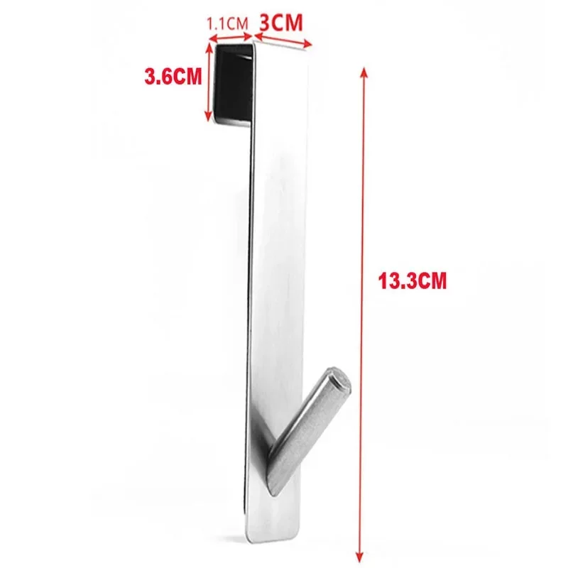 Badkamer Douchedeur Achterhaak Roestvrij Staal Over Glazen Deur Douche Handdoekenrek S-Vorm Badkamer Badjas Hanger Houder Haken