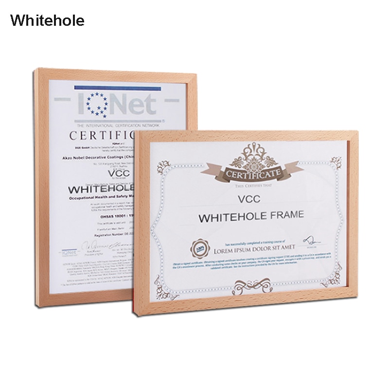Wood Certificate Frame Wooden Picture Frame For Wall Photo Frame 15X21 21X30 30X42cm Pleixglass Inside Poster Frames