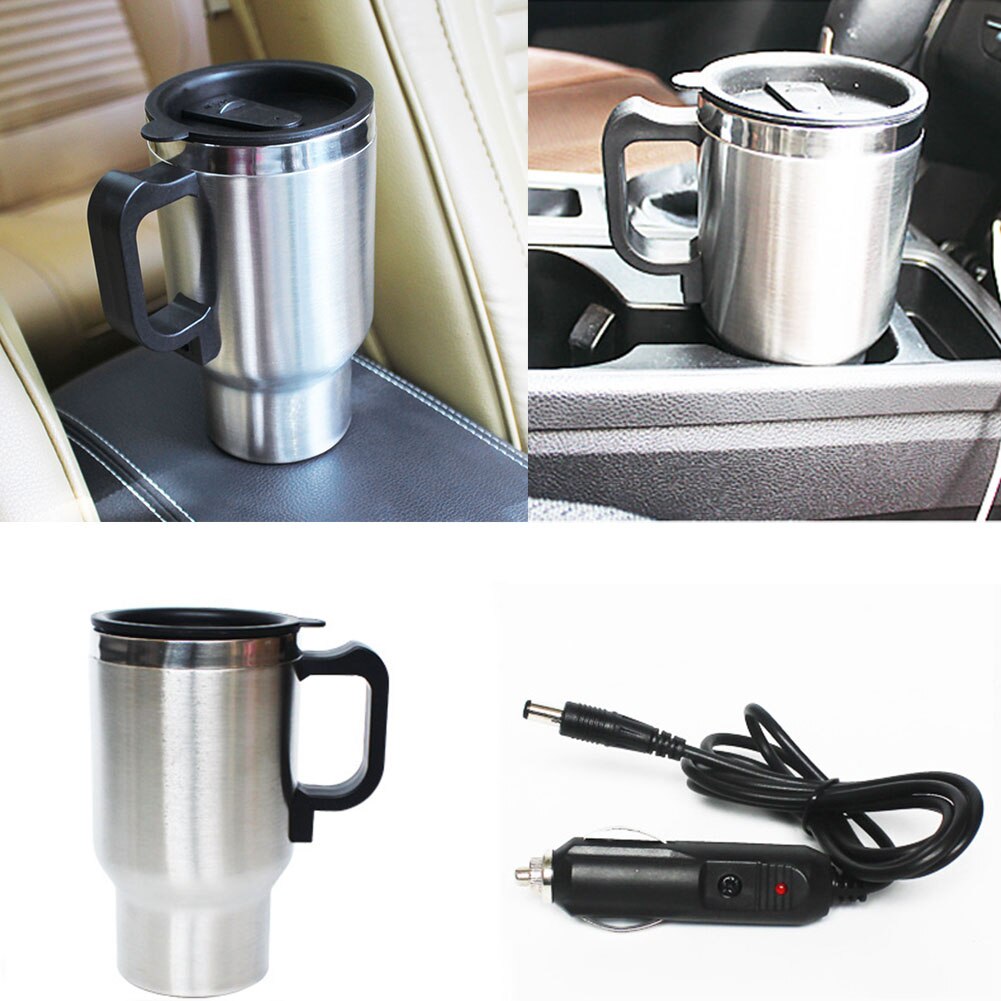 12V 500ml Car Heating Thermal Cup Bottle Thermostat Coffee Water Mug Heater
