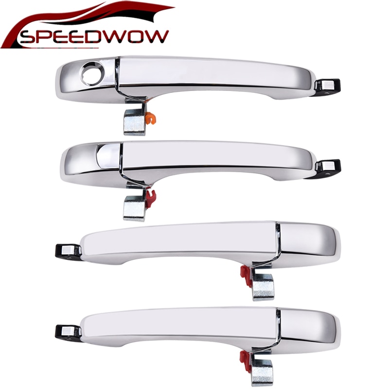 Juego de manija de puerta Exterior SPEEDWOW 4 Uds para 2005 Chrysler 300 300C para Dodge Magnum cargador delantero trasero