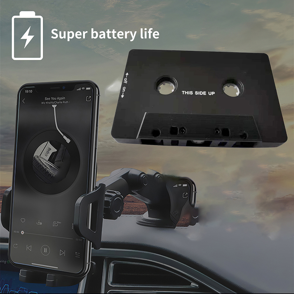 Universal Cassette Bluetooth-compatible 5.0 Audio Car Tape for Aux Stereo Adapter with Mic Cassette Adapter