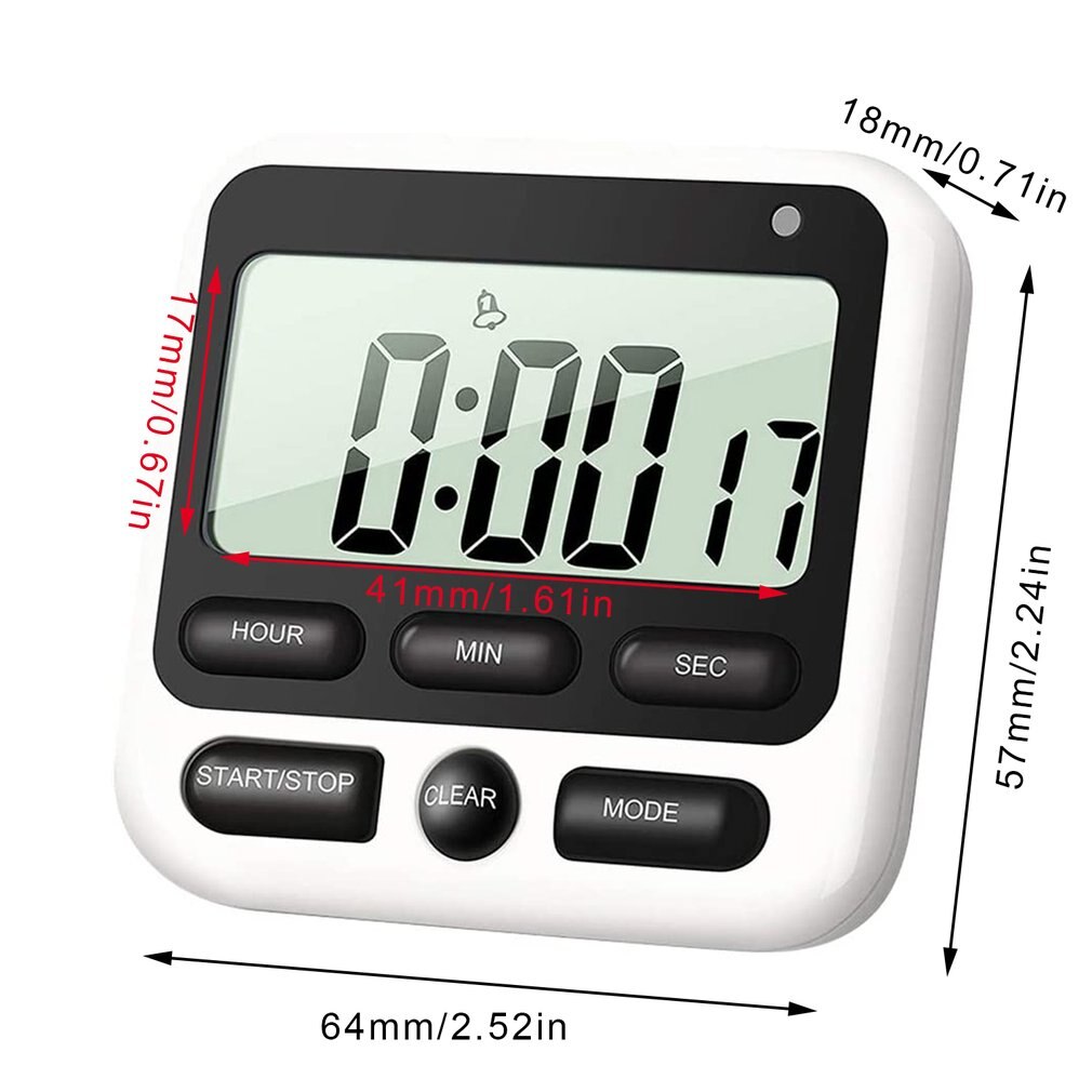 Mini Digital Kitchen Time Timer Magnetic Clock Stop Watch Study Cooking Shower Countdown Electronic Lap Timer Kitchen Gadgets
