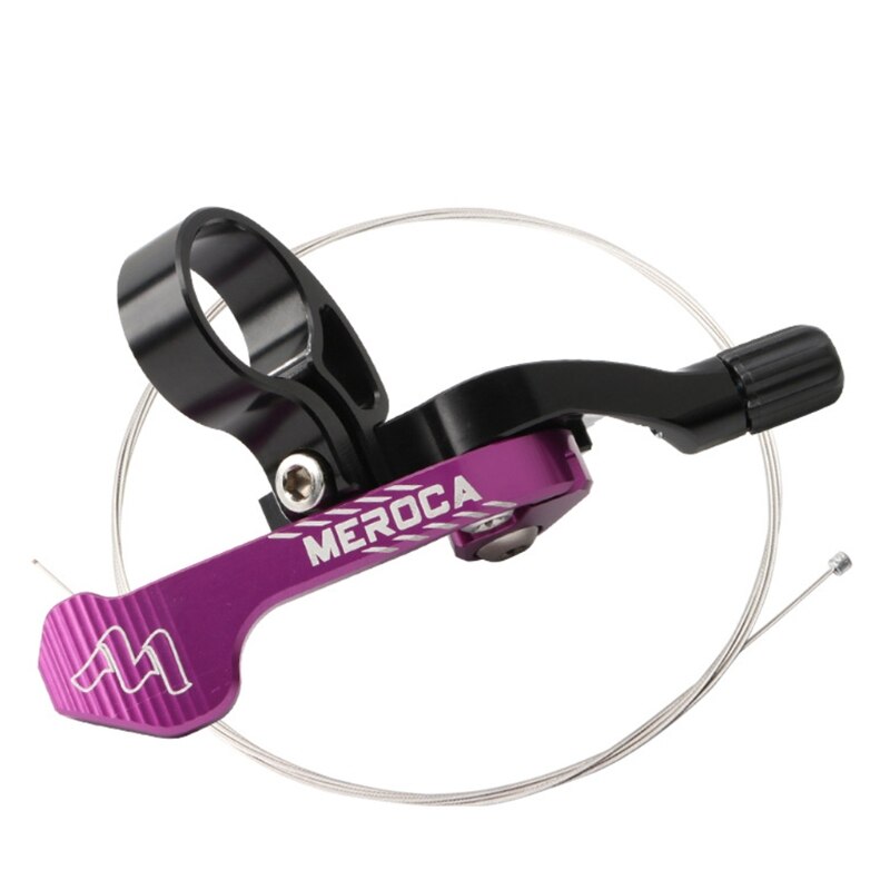 UpDown Mountain Bike Dropper Seatpost Remote Controller Adjustable Handle High-strength Aluminum Frame Bike Repair Parts: Purple