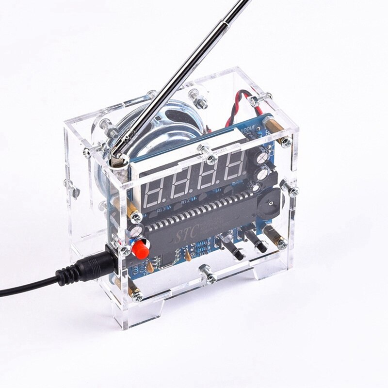 DIY Radio FM Receiver Kit-Digital Radio 87MHZ-108MHZ Adjustable For Welding Learning Education Beginners