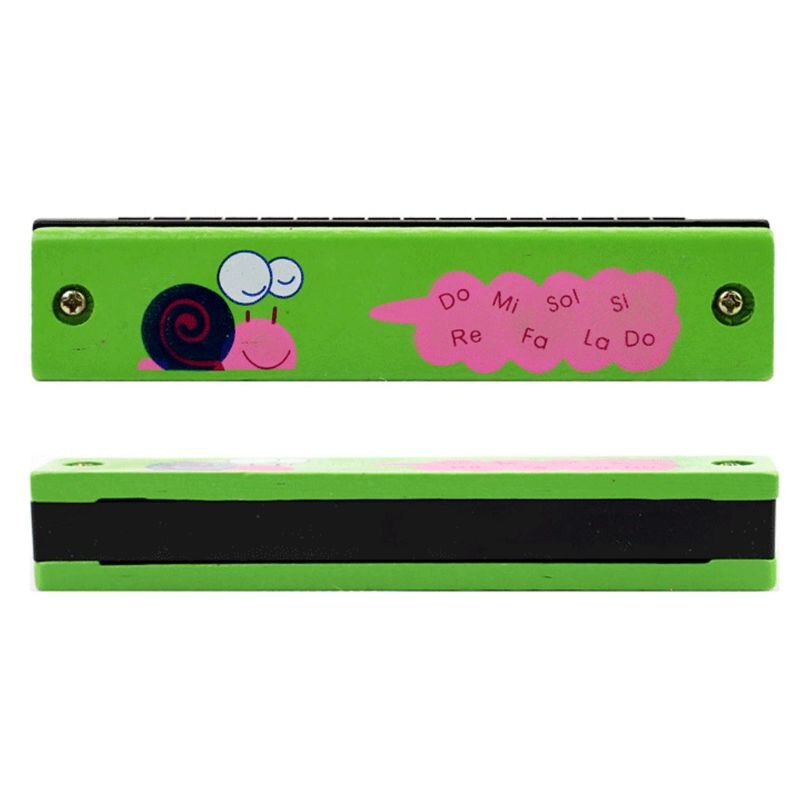 16 Hole Leuke Harmonica Voor Beginners Cartoon Patroon Kinderen Muziekinstrument