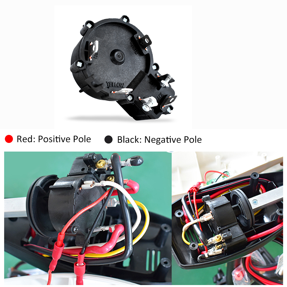 12V elektryczny sterownik silnika zaburtowego Marine regulator prędkości śmigła zaburtowego pasuje do elektrycznych silników zaburtowych 28lb-88lb