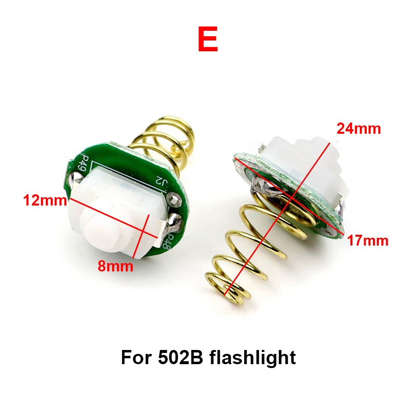 LED Taschenlampe drücken Taste Schalter AUF aus Elektrische Taschenlampe Schwanz Schalter T6 Q5 C8 501B 502 DIY reparatur Aktualisierung teil für LED Taschenlampe lampe: E