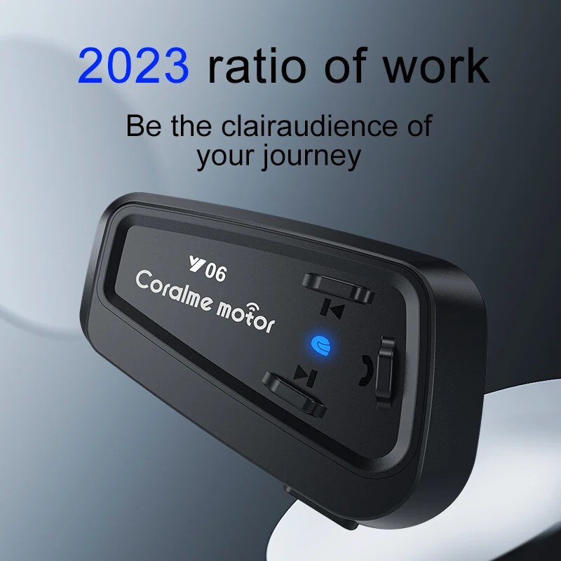Y06 auriculares Bluetooth para casco de motocicleta, cascos IPX6 impermeables, reducción de ruido, pequeños y exquisitos, integrando todas las funciones principales