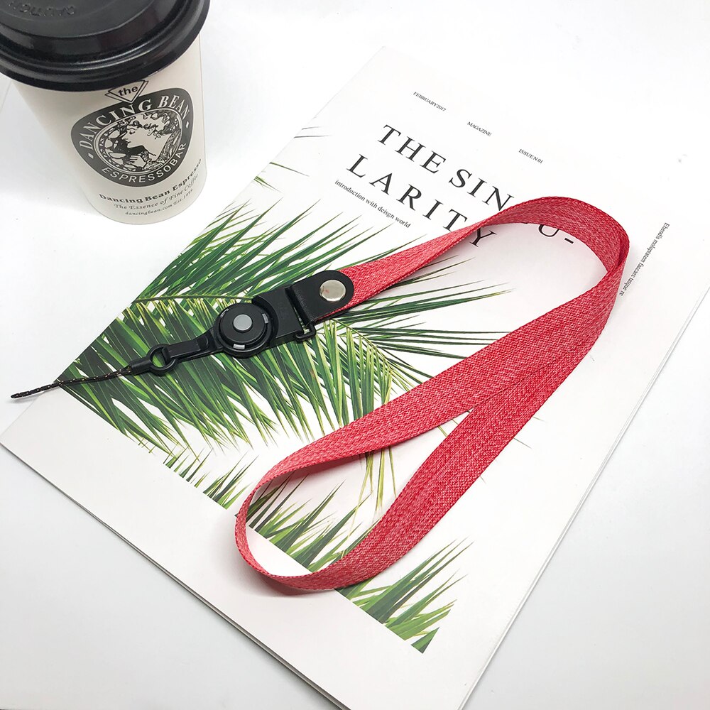 Vävda remmar nacke handled lanyard telefonrep för iphone 7 8 plus xs max universal telefonhållare grepp slätt rem lanyards för nycklar