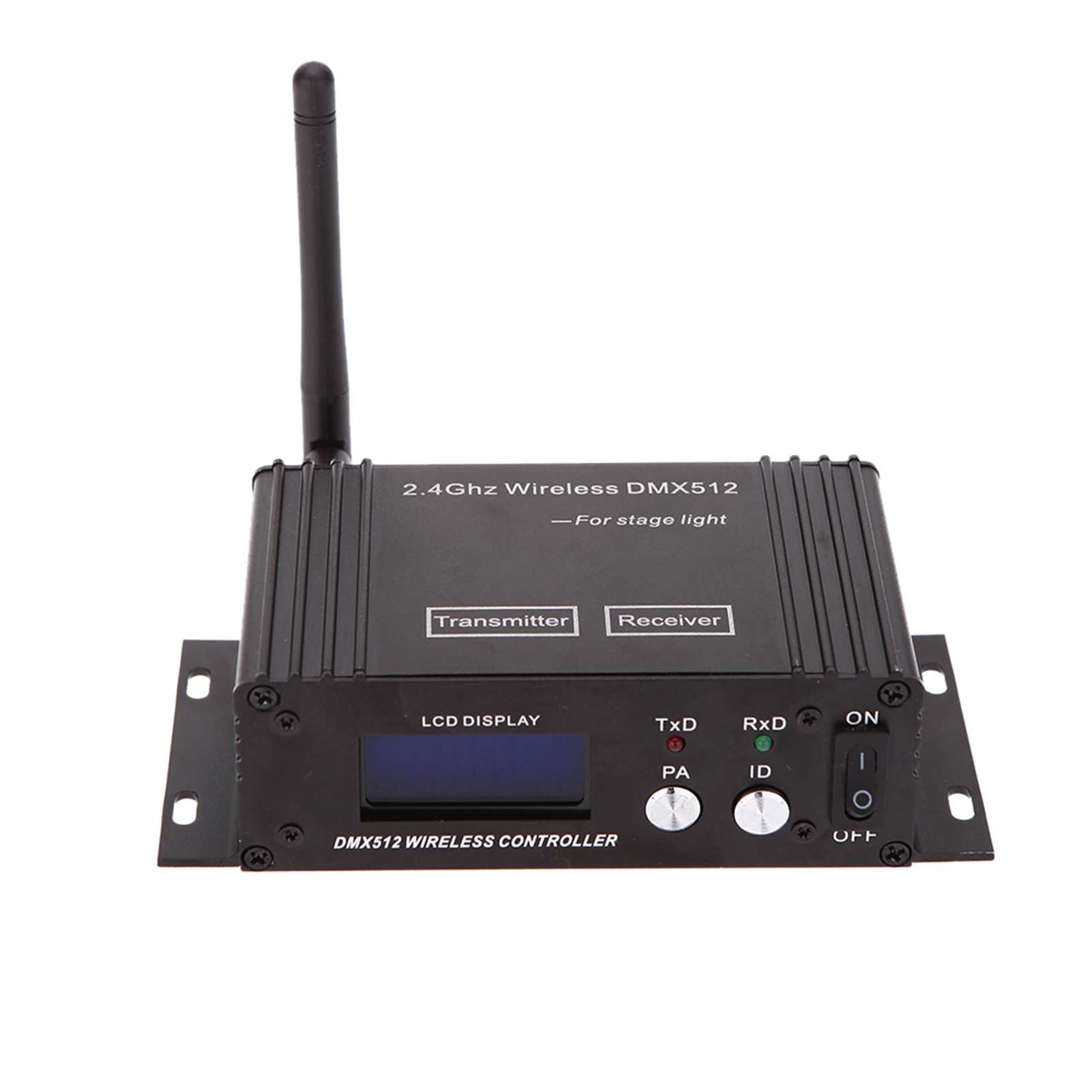 2.4G Wireless DMX 512 Controller Transmitter Receiver LCD Display Power Adjustable Repeater Lighting Controller Repeater