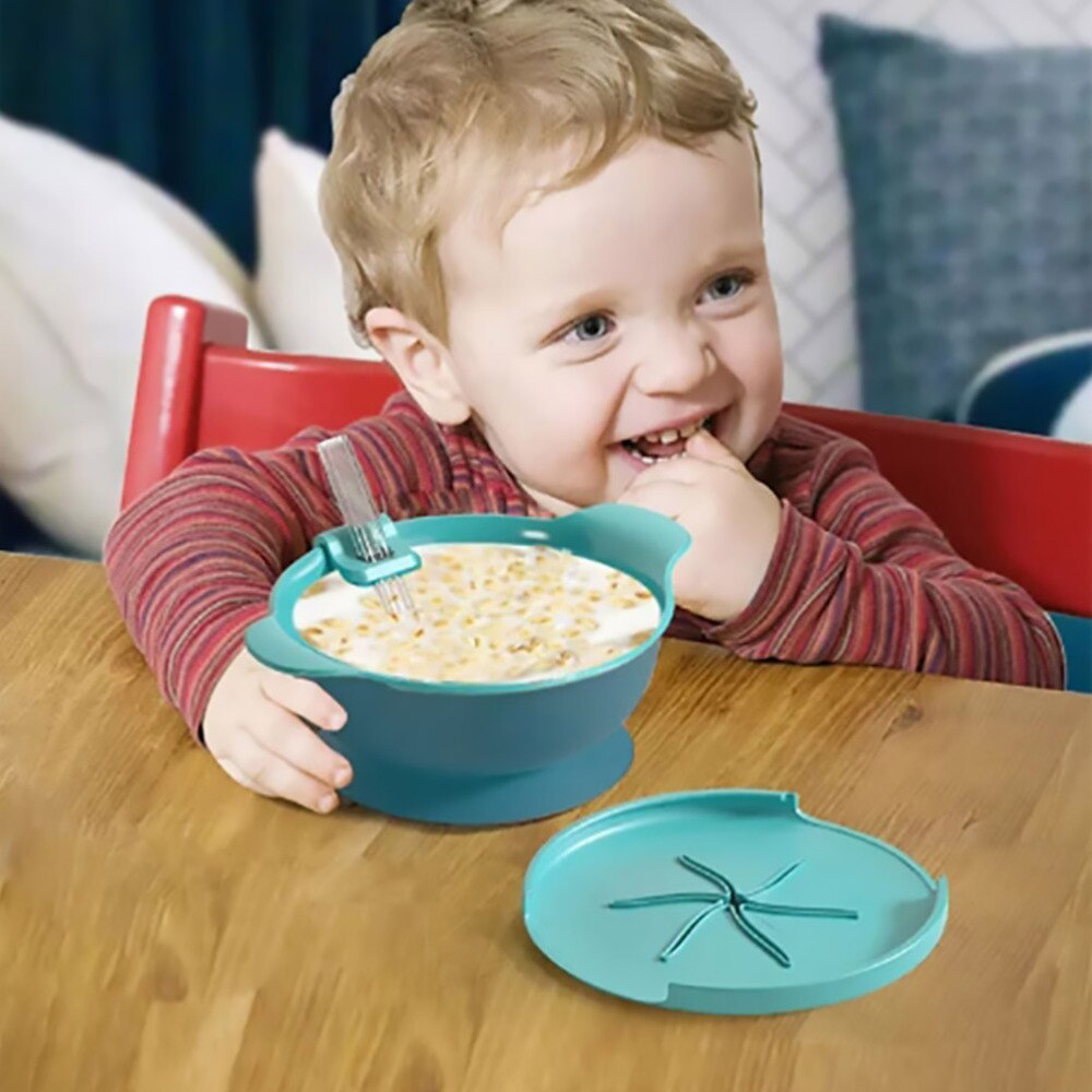 1pc Fruit Dishes Food Bowl Tray Children Feeding Dinner Plates Silicone Bowls for Infant Kids Home Baby