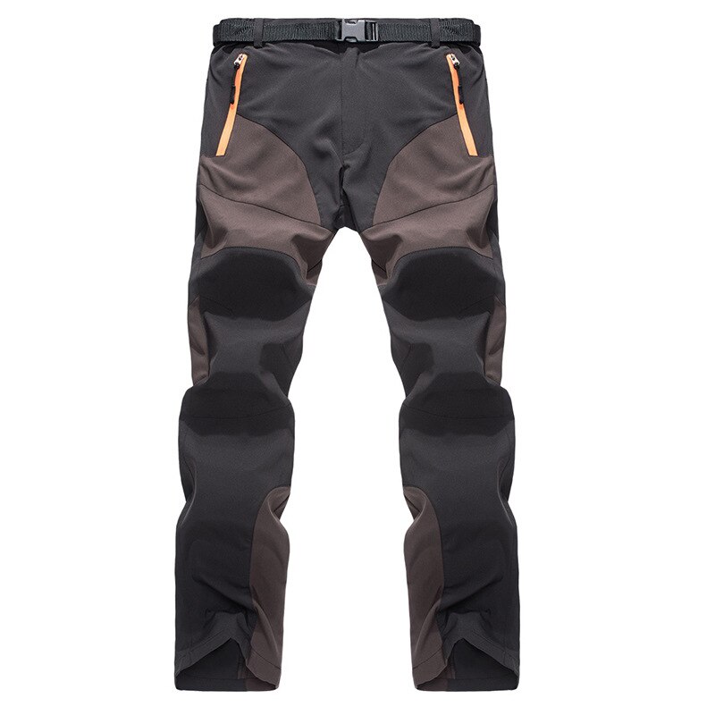 pantalon de Ski haut de gamme hommes préservation pantalon de Ski Charge pantalon respirant haute imperméable pantalon pantalon de neige: coffee / L