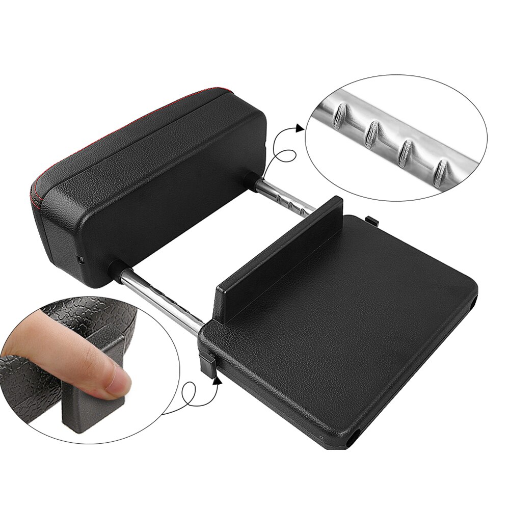Universal bil armlen boks albuestøtte justerbar bil midtkonsoll armlen bil styling auto sete gap organisator armlen boks