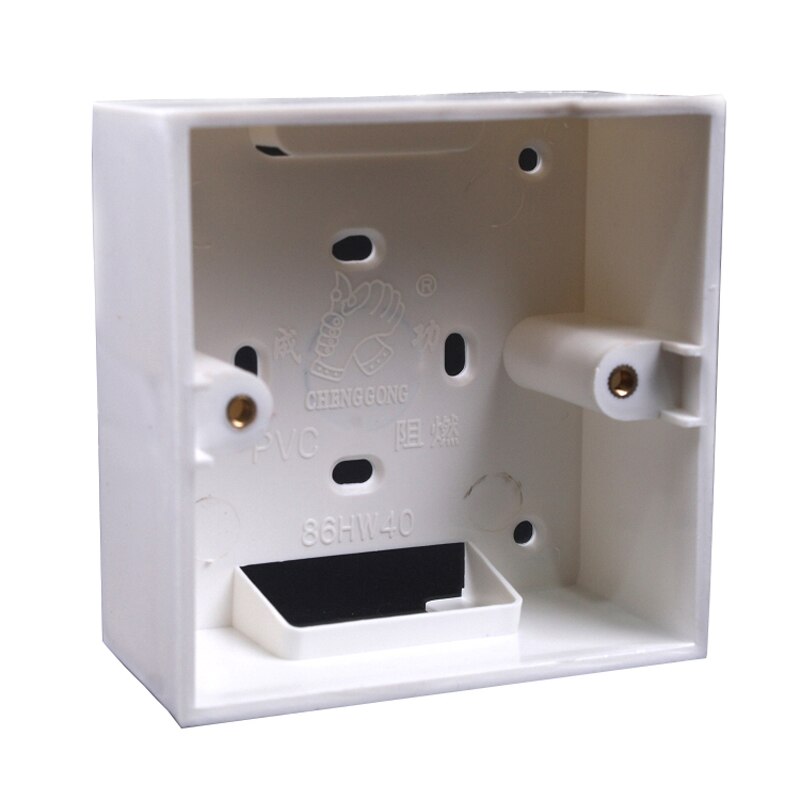 5 pcs Universal 86 Type 40mm Wall Mount Switch Box PVC Junction Knop Schakelaar Socket Bedrading Doos