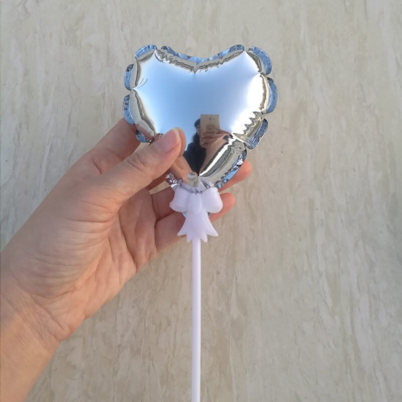 Mini ballon gonflable automatique 4 pouces 10Cm | Étoile à cinq points pour décoration de gâteau de fête, ballon de décoration de gâteau: 4