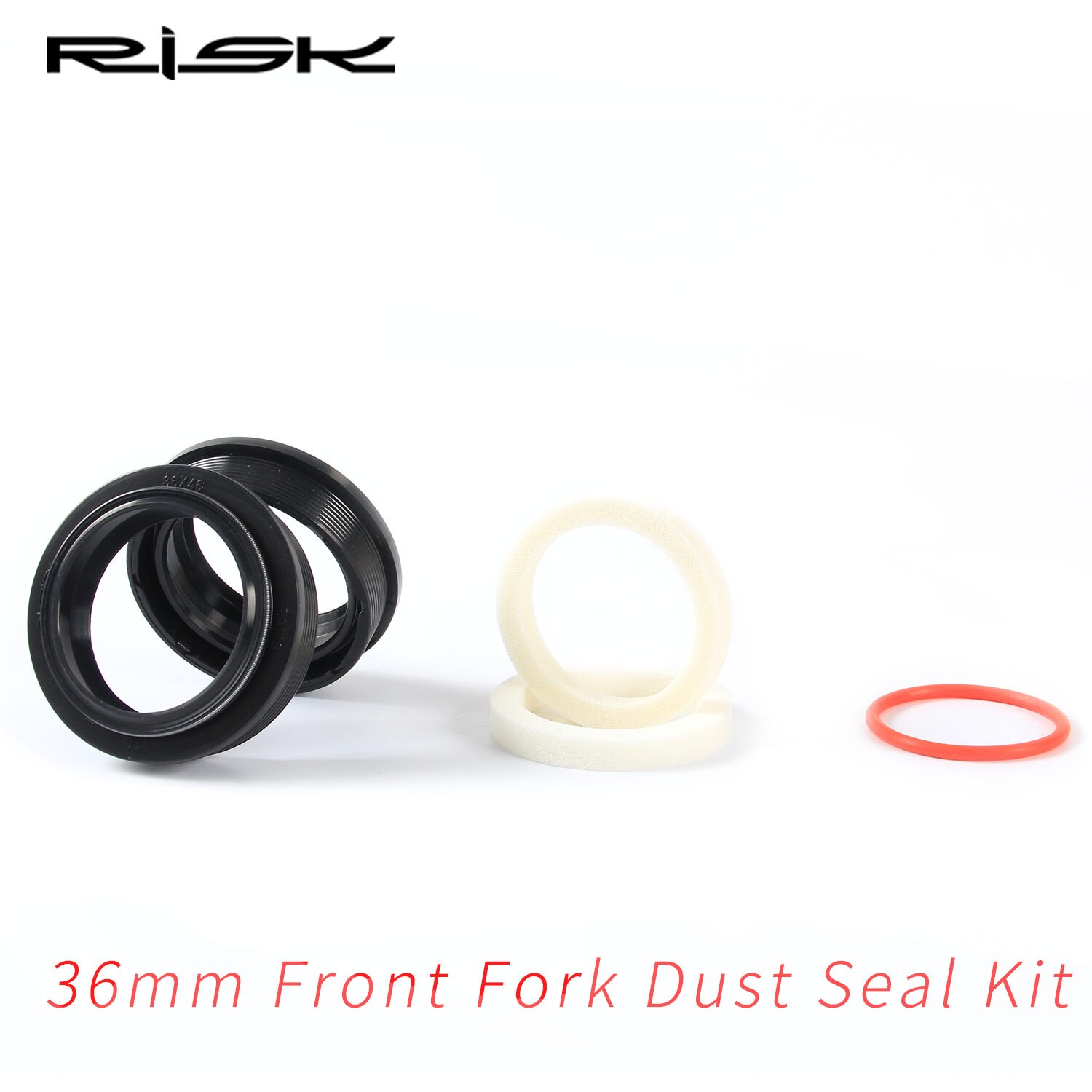 RISK Mountain Bicycle Bike Suspension Front Fork Dust Seal Oil Seal 32mm Sponge Ring MTB Inner Tube Installation Tool For XCR: 36mm set