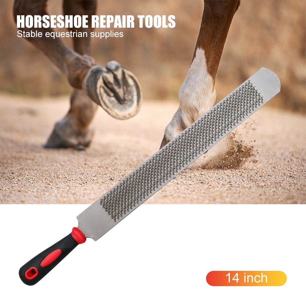 Farm Horse Hoof Trimming File 14 Inch Horseshoe File Poultry Bird Drinker Cup Farrier Horse Trimming Shoeing Tool Equestrian