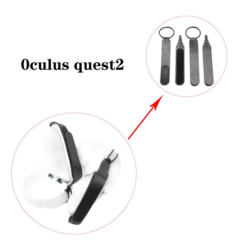 VR Glasses Lens Film for Oculus Quest 2 VR Headset Helmet Eye Mask Pad Cover Adjustable Headband Head Strap Quest2 Storage Bag: 1pair strap