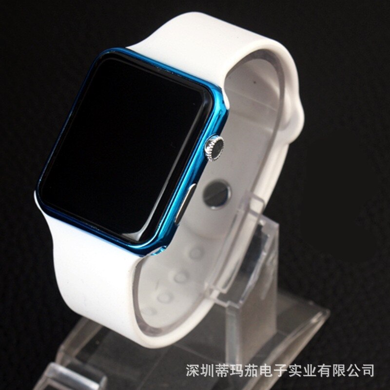 Modieuze Elektronische Studenten Kinderen Kijken Kinderen Horloges EEN Populaire Sport Silicone Led Band, Horloges Vierkante: 6