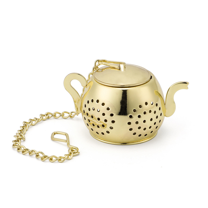 Infusore per tè filtro a forma di teiera in acciaio inossidabile Set da tè filtro strumento per la preparazione del tè filtro in acciaio inossidabile accessorio per utensili da cucina: C