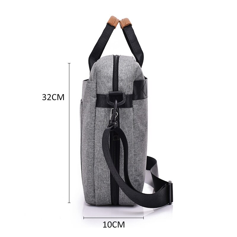 Mannen Canvas Tassen Business Aktetas Kantoor Reizen Messenger Grote Tote Vrouwen Computer Tassen Reis Bestand Laptoptas XA194ZC