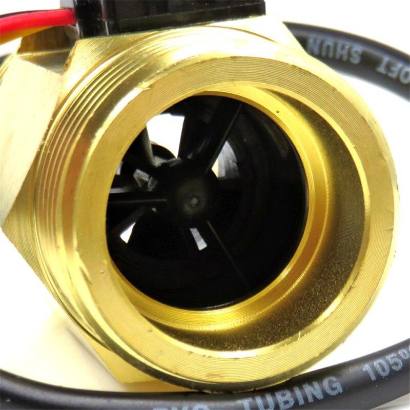 Water Flow Sensor 1 Inch DC 5-15V Water Flow Sensor Hall Sensor Switch Flow Meter DN25 Brass Water Meter Industrial Flowmeter
