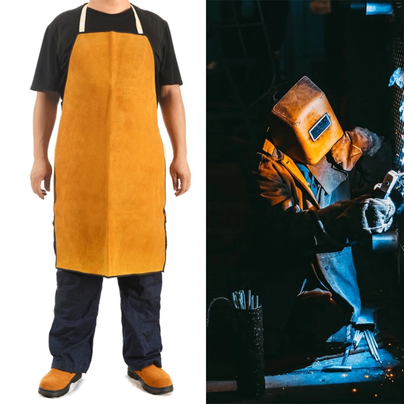 Leather Welding Protect Cloths Idea for Tools Apron Vest Shop Apron Utility Work for Protection from Flame and Spatter