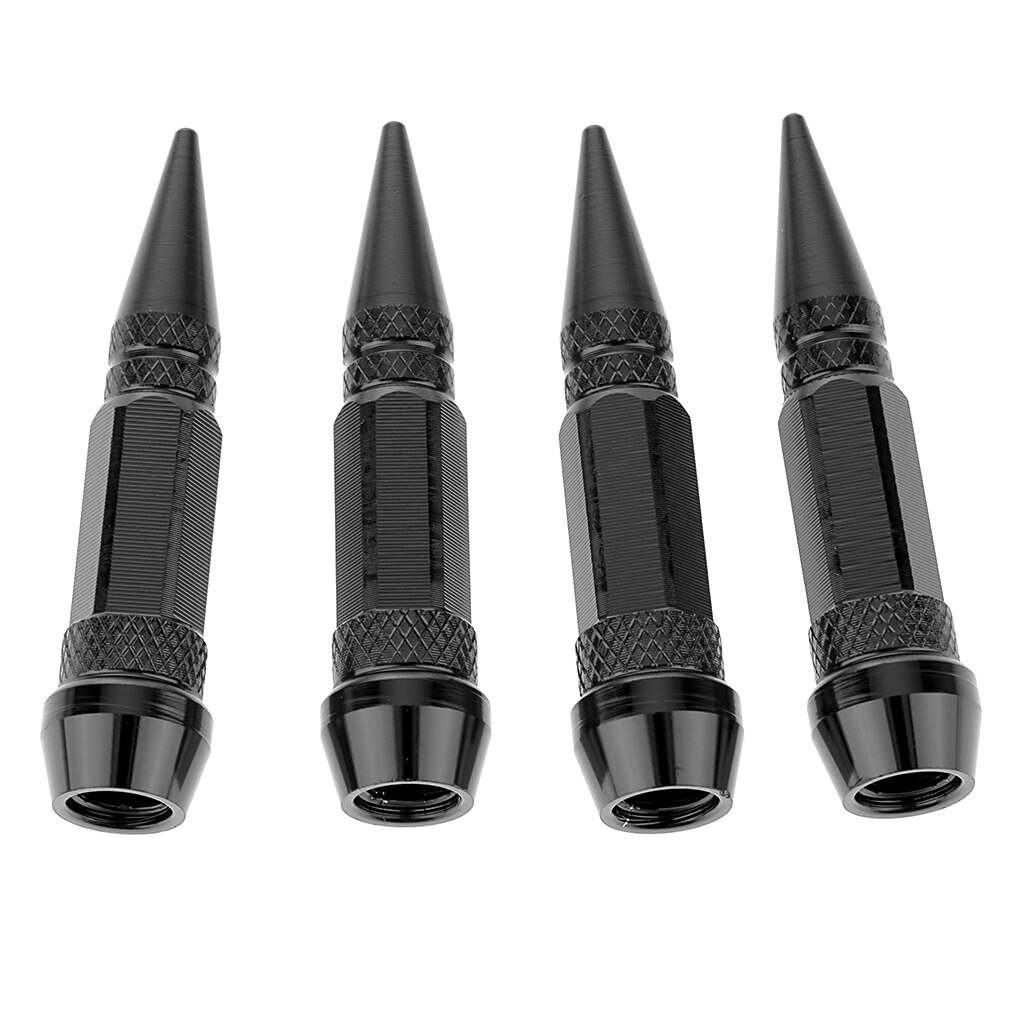 4 stykker metal lang pighjul dækventil spindel bil lastbil lufthætter 60mm