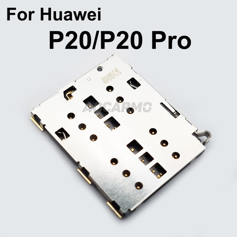 Aocarmo Für Huawei P20 / P20 Pro Sim Karte Tray Sockel Reader Halter Slot Reparatur Teile